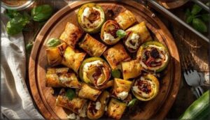 grilled zucchini roll-ups grilled zucchini roll-ups