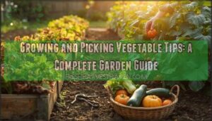 growing and picking vegetable tips