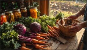 harvesting, preserving, and preparing for spring harvesting, preserving, and preparing for spring