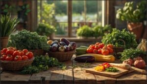 healthy meal planning with garden harvests