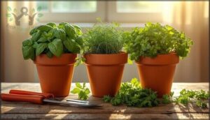 how to prune basil, parsley, and cilantro