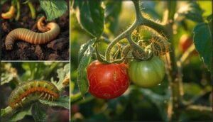 identifying cutworms, hornworms, aphids, and spider mites
