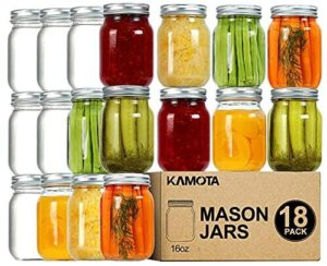 KAMOTA Mason Jars 16 oz B07RKQ4JS3