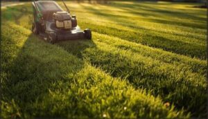maintaining a consistent mowing schedule