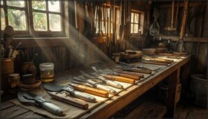 maintaining and storing harvesting tools maintaining and storing harvesting tools