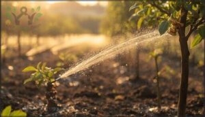 micro-sprinklers for young and sensitive trees