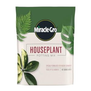 Miracle Gro Houseplant Potting Mix: Fertilized, B08GYFDWHF