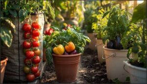 nightshades and fruit-bearing vegetables (tomatoes, peppers, eggplant, okra)
