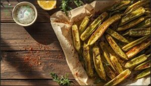 okra roasted with smoked paprika