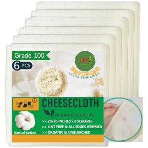 Organic Cheese Cloths, Grade 100 B0C65Q7Y8K