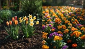 perennial vs. annual spring flowers