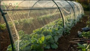 physical barriers like garden mesh physical barriers like garden mesh