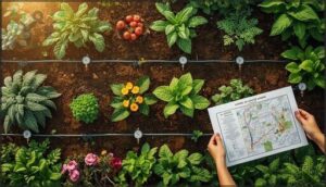 planning layout and watering zones planning layout and watering zones