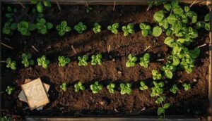 planning vegetable placement for spring