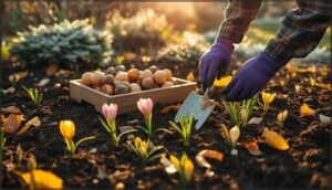planting bulbs and perennials for winter