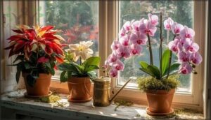 poinsettias and boat orchids poinsettias and boat orchids