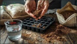 pre-moistening and filling containers pre-moistening and filling containers