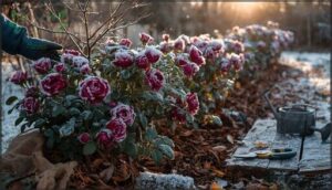 preparing roses for cold weather