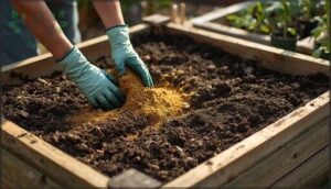 preparing soil for raised bed tomatoes