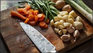 prepping and chopping fresh produce prepping and chopping fresh produce