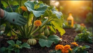 preventing pests and disease in summer squash