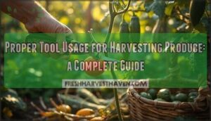 proper tool usage for harvesting produce
