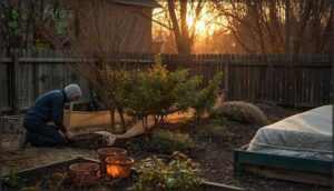 protecting and winterizing the garden protecting and winterizing the garden