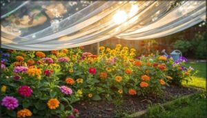 protecting flowers from heat and sun protecting flowers from heat and sun