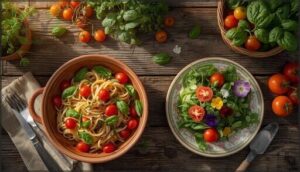 quick garden-fresh lunch and dinner recipes