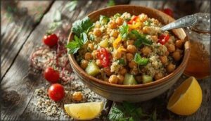 quinoa and chickpea salad quinoa and chickpea salad