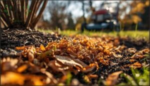 raking and shredding leaves for mulch raking and shredding leaves for mulch