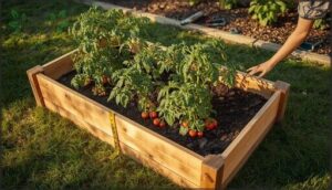 recommended bed dimensions for tomatoes