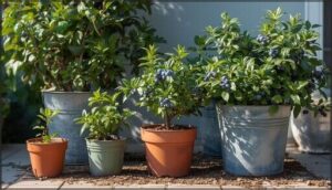 recommended container sizes and depths recommended container sizes and depths