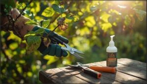 removing diseased or damaged branches