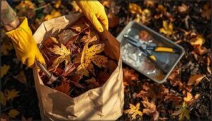 removing diseased or pest-ridden debris