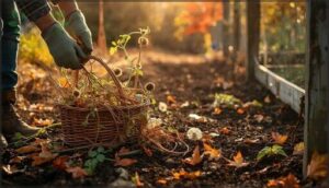 removing summer debris and weeds removing summer debris and weeds