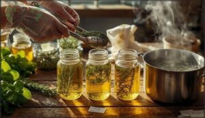 safely making herb infused oils