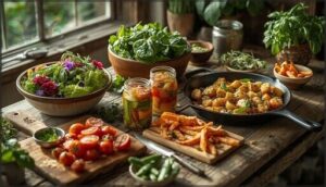 seasonal sides and snacks from your garden