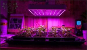 setting up light and warmth sources