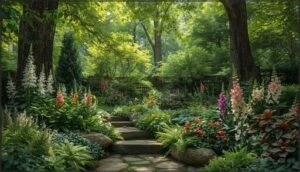 shade-loving flowers for cool spots