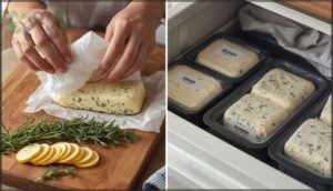 shaping and storing the butter shaping and storing the butter