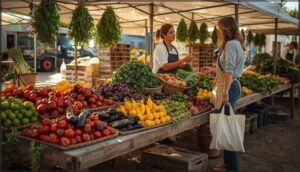 shopping at farmers’ markets shopping at farmers’ markets