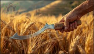 sickle – best for grains and pasture
