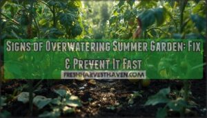 signs of overwatering summer garden