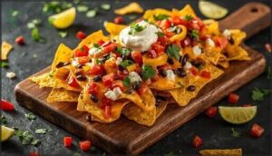 simple vegetarian nachos with black beans simple vegetarian nachos with black beans