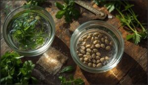 soaking and prepping seeds for better germination