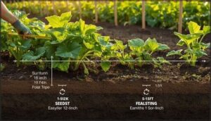 spacing and planting depths