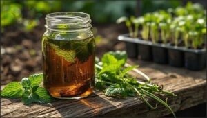 stinging nettle and weed tea methods