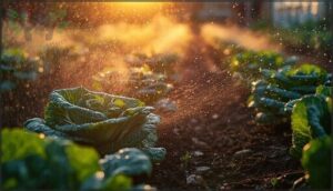strategic watering and irrigation for frost defense