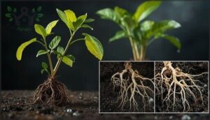 stunted growth and leaf drop stunted growth and leaf drop